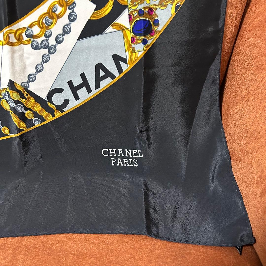 CHANEL スカーフ 宝石 中古 保管品 美品