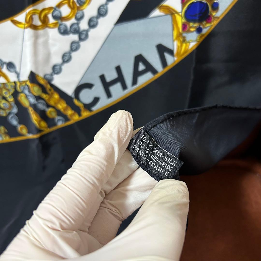 CHANEL スカーフ 宝石 中古 保管品 美品