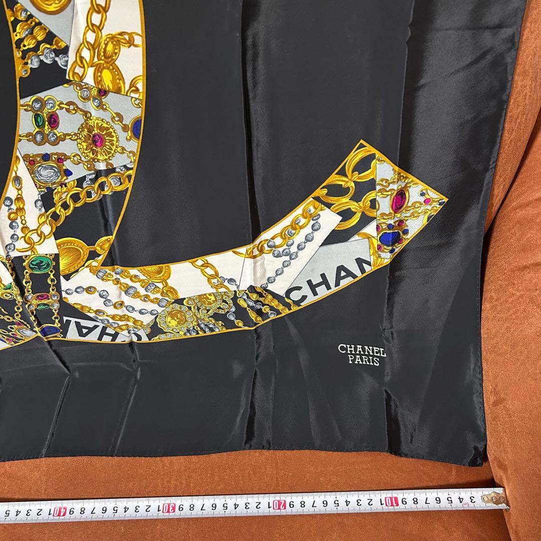CHANEL スカーフ 宝石 中古 保管品 美品