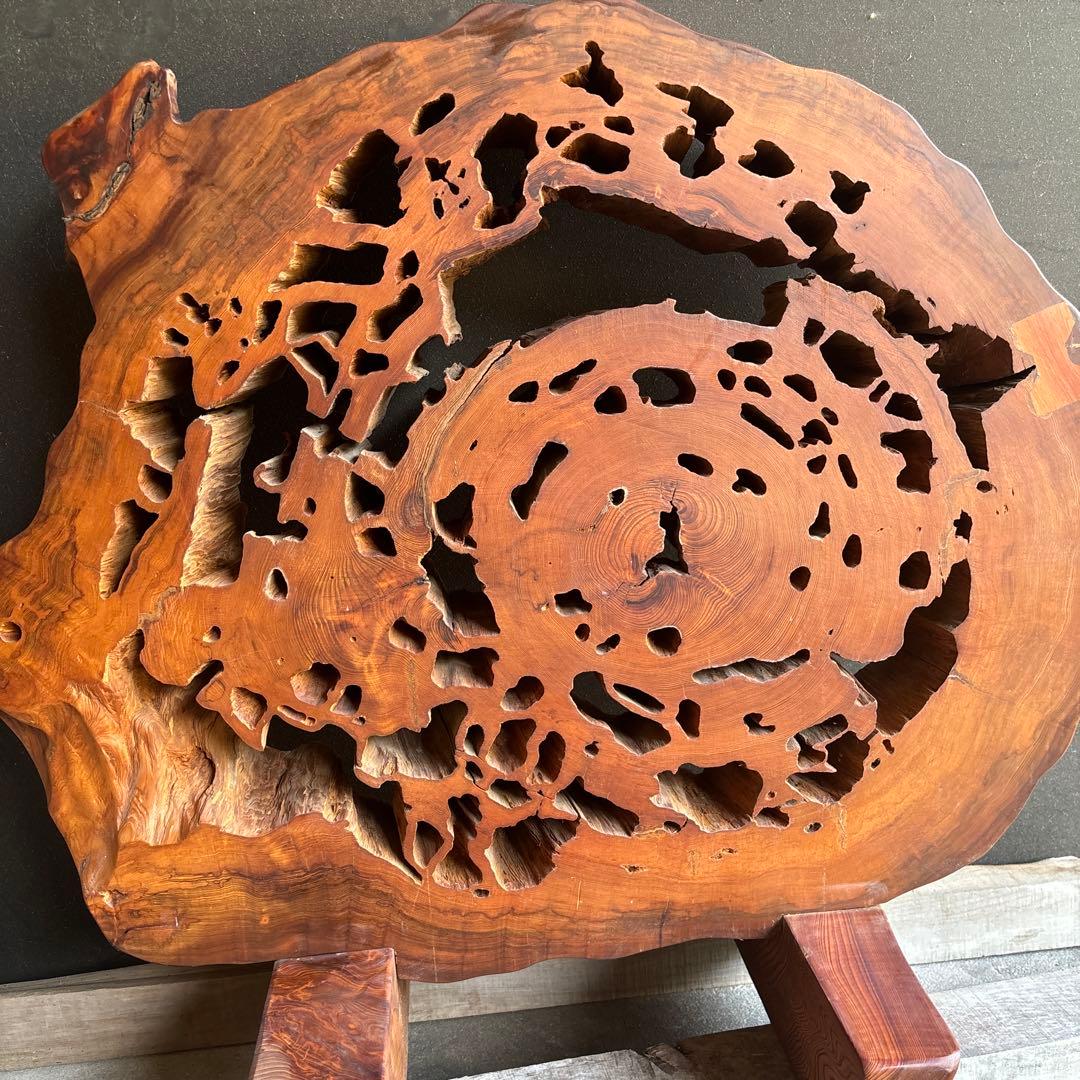 屋久杉輪切り　衝立