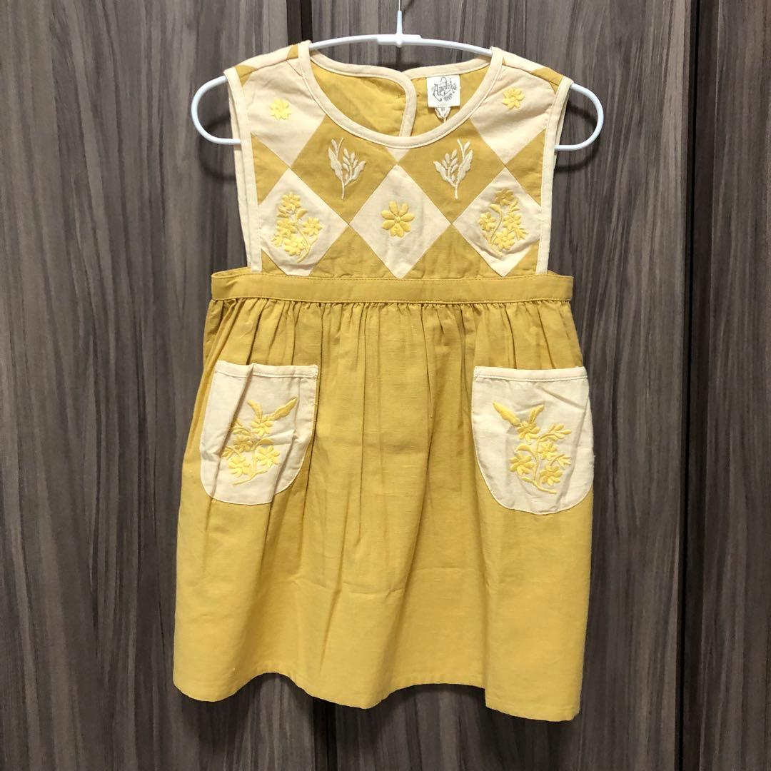 ワンピース apolina / Bibi Panelled Pinafore - Honey