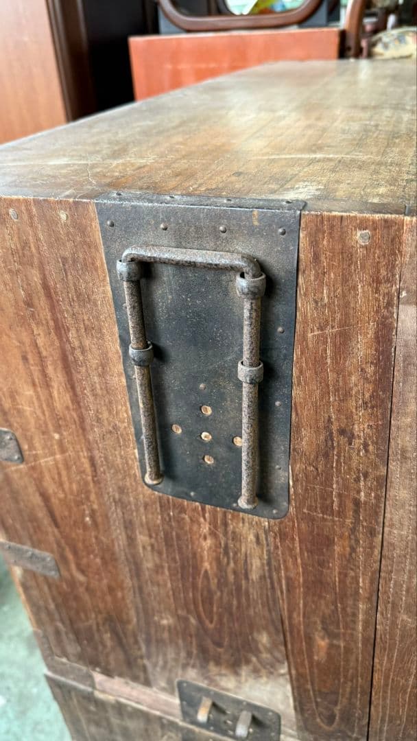 希少　桐箪笥　和家具　時代箪笥　タンス　ディスプレイ　レトロ　アンティーク　2