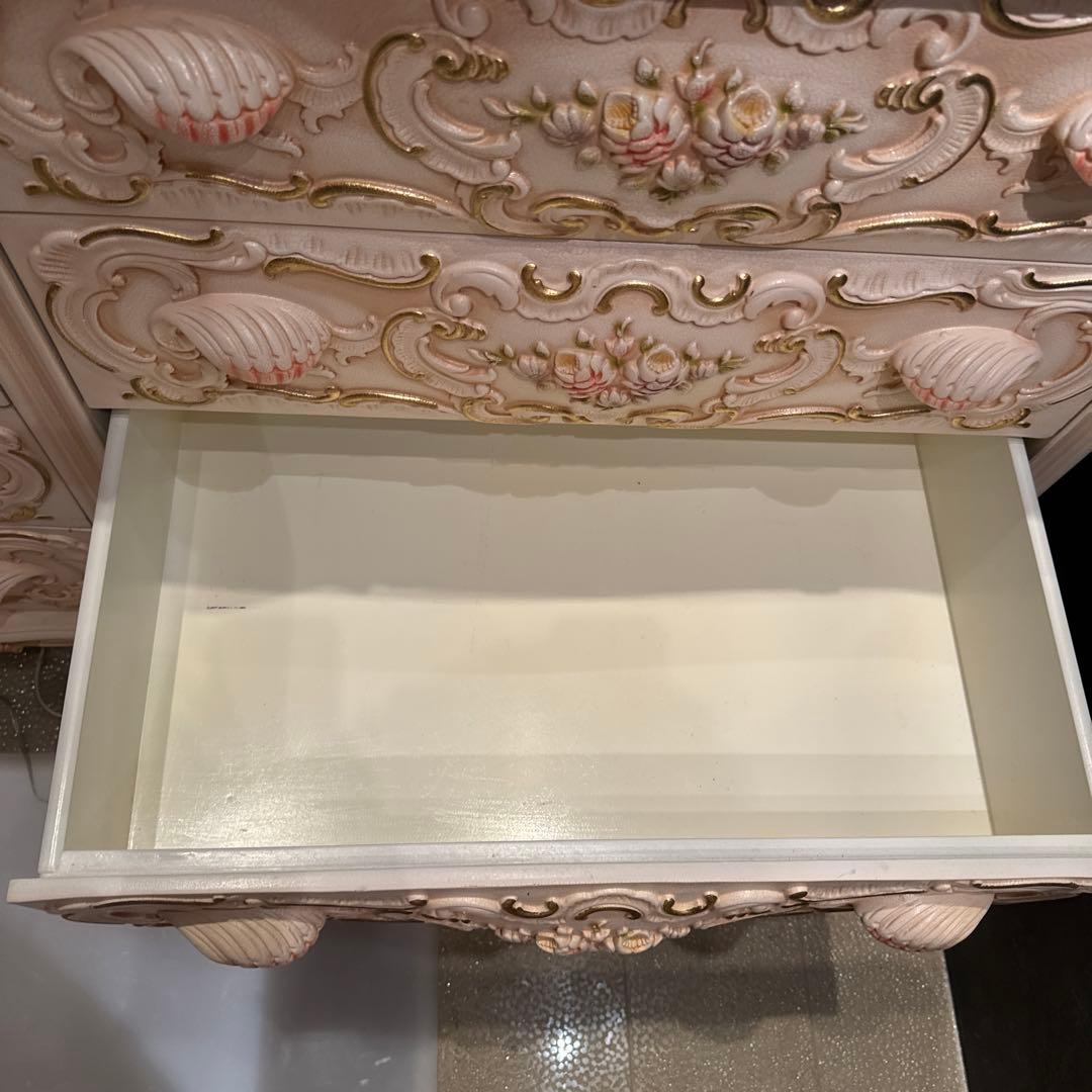 ロココ調　4段2連　チェスト