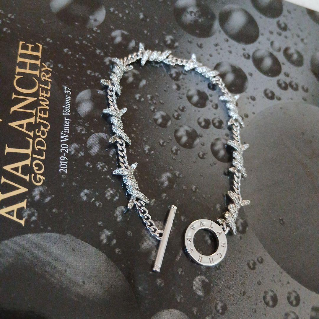 アヴァランチ　Silver925 有刺鉄線ブレスレット　アバランチ　シルバー