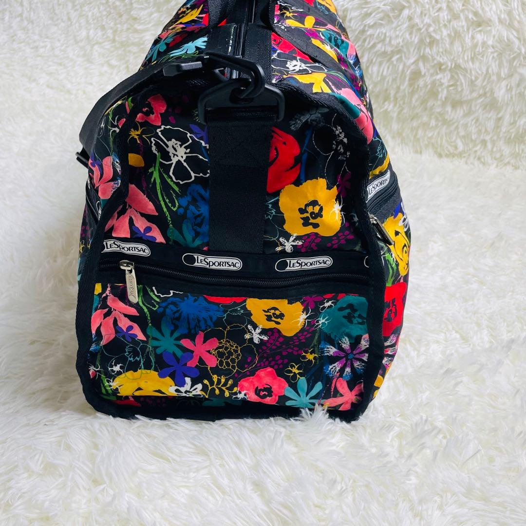 未使用品 LeSportsac レスポートサック ボストンバッグ 花柄 大容量