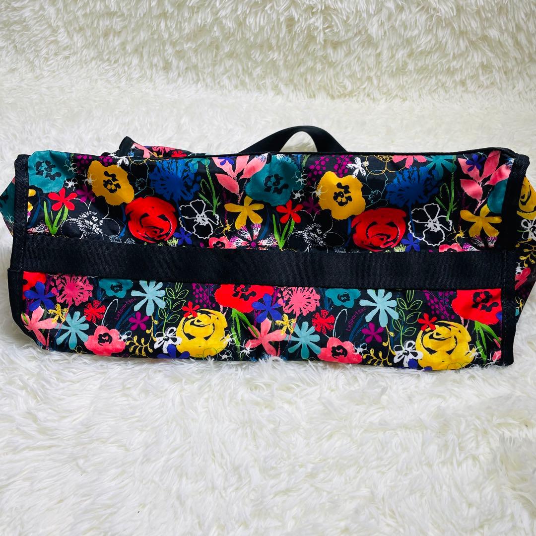 未使用品 LeSportsac レスポートサック ボストンバッグ 花柄 大容量