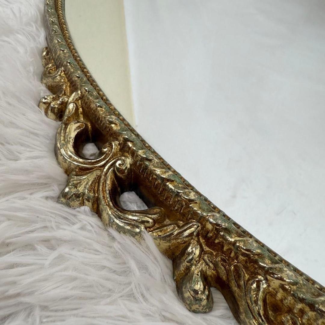 【アンティーク】 ウォールミラー 鏡 壁掛け インテリア　イタリア風　825-3