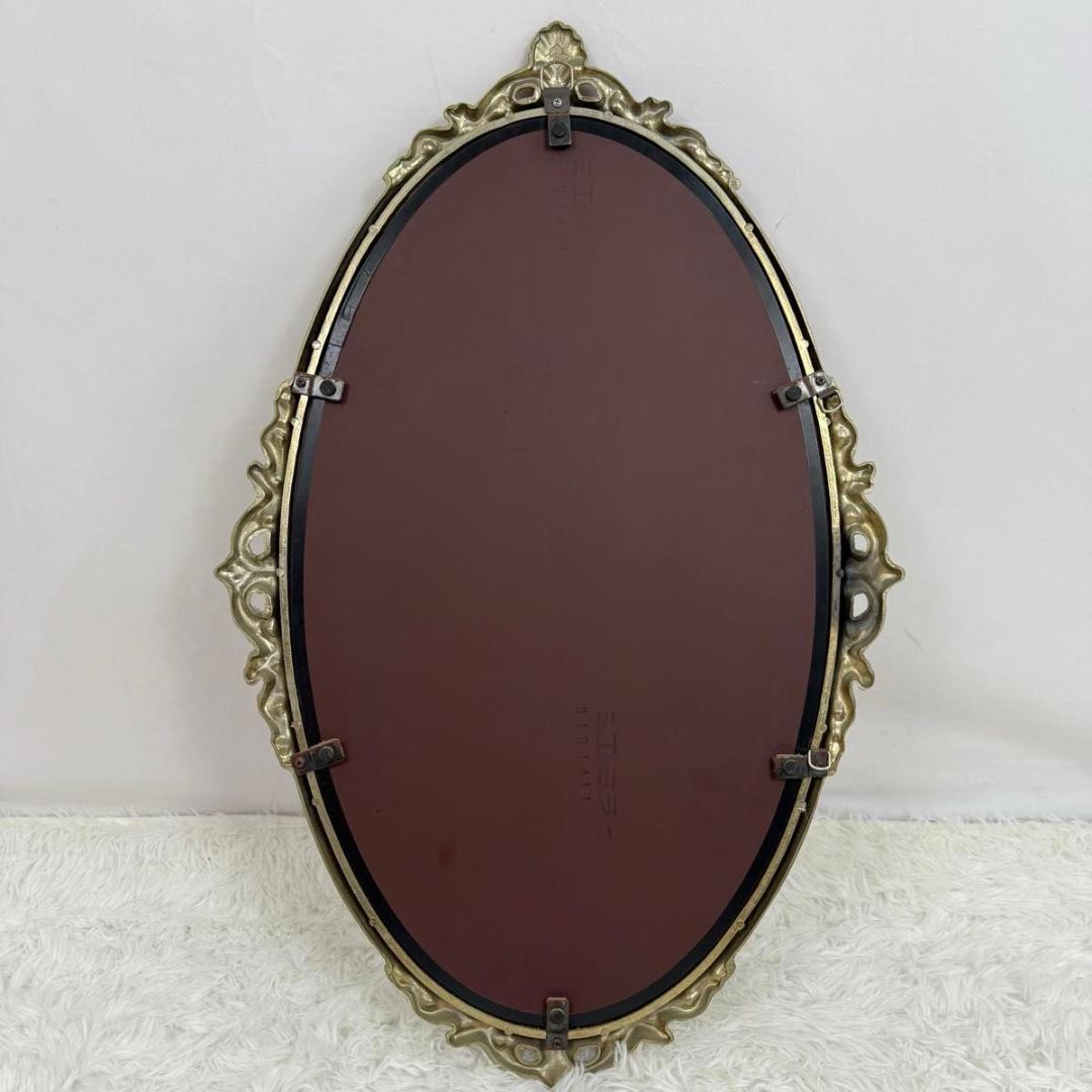 【アンティーク】 ウォールミラー 鏡 壁掛け インテリア　イタリア風　825-3