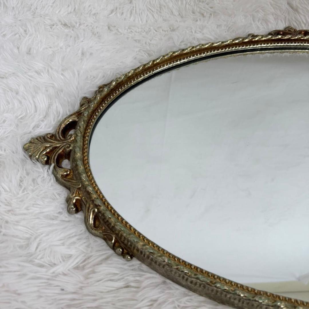 【アンティーク】 ウォールミラー 鏡 壁掛け インテリア　イタリア風　825-3