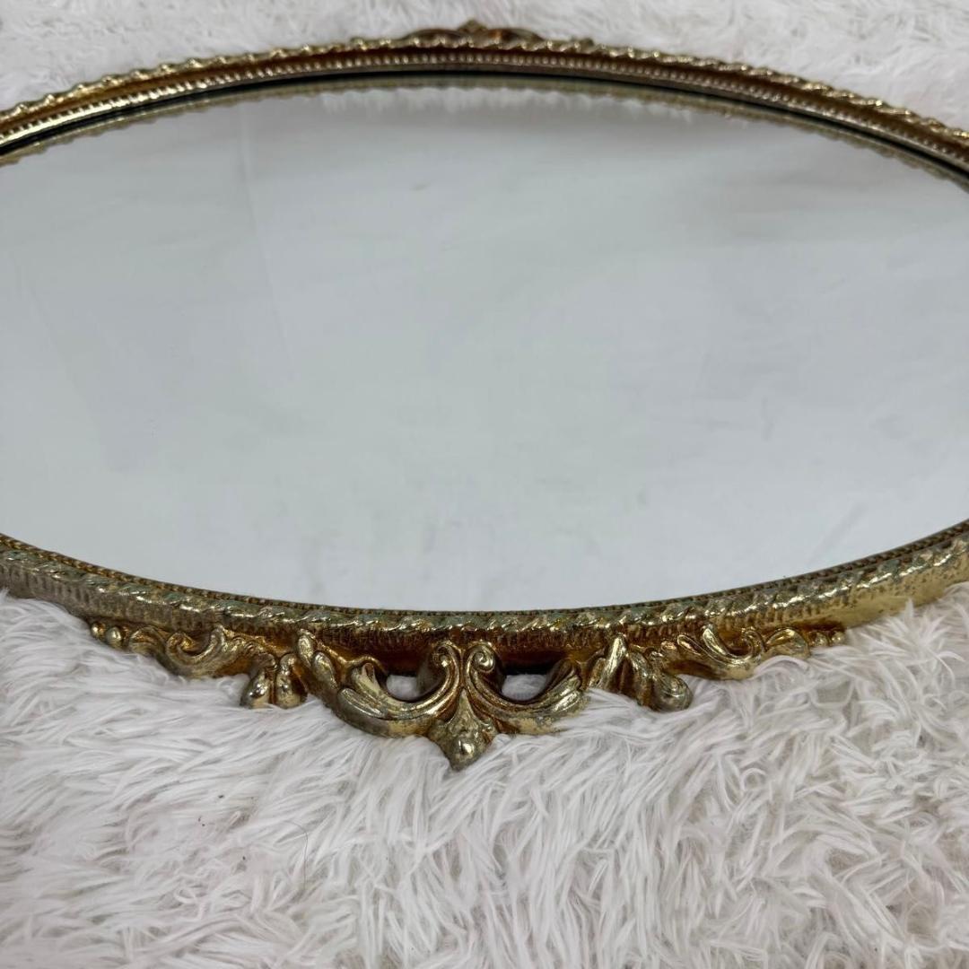 【アンティーク】 ウォールミラー 鏡 壁掛け インテリア　イタリア風　825-3