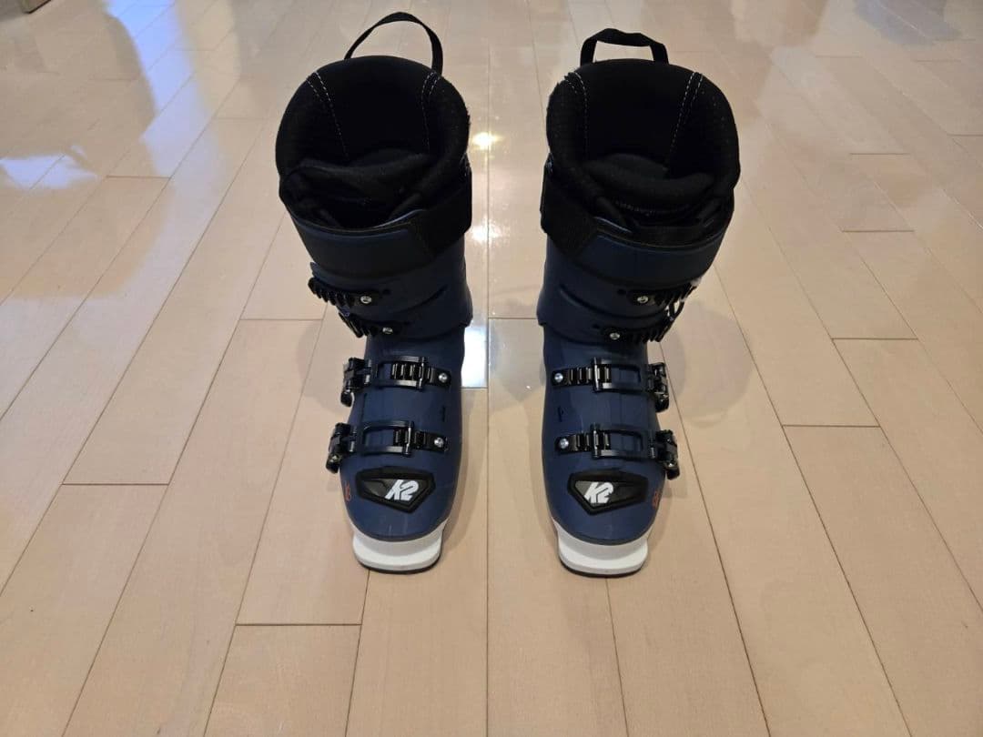 K2 スキー板 ブーツ付き 青白グラデーション