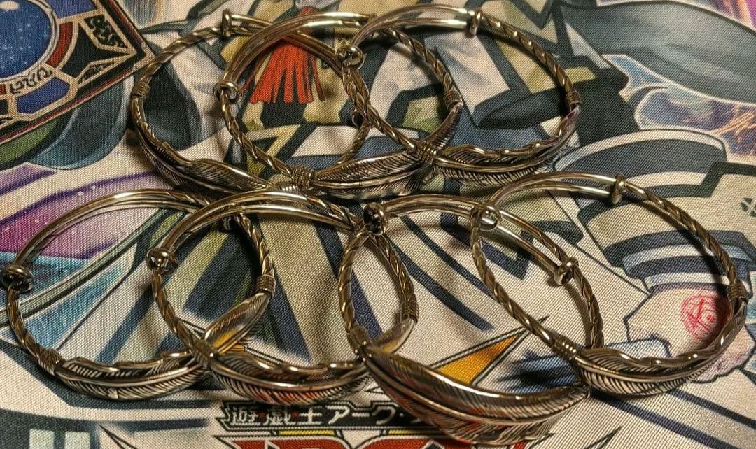 フェザーバングル 7個セット SV925刻印 腕輪 ブレスレット