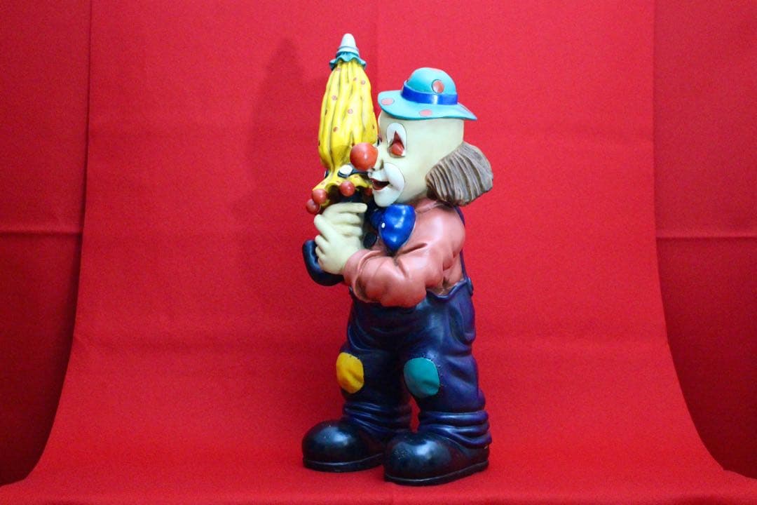 イタリア雑貨・ピエロコレクション【お茶目なピエロ　特大サイズ　傘】