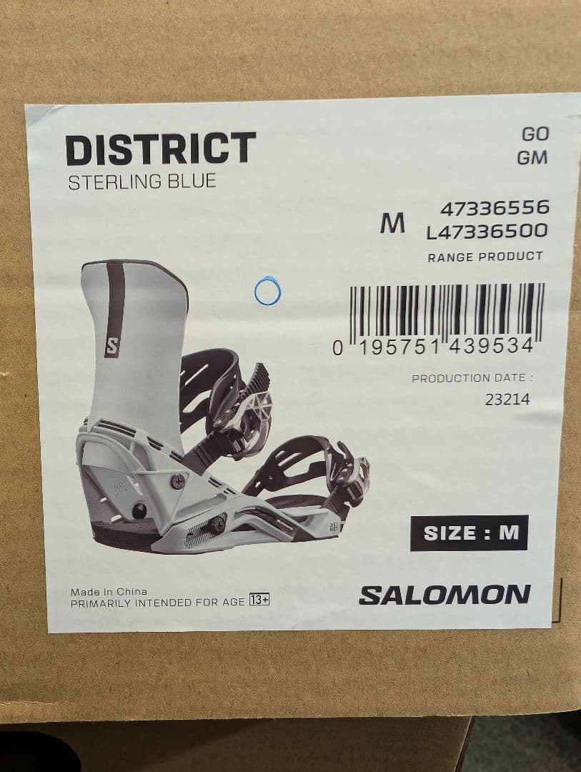 サロモン ディストリクト 23-24　新品未使用 メンズMサイズ