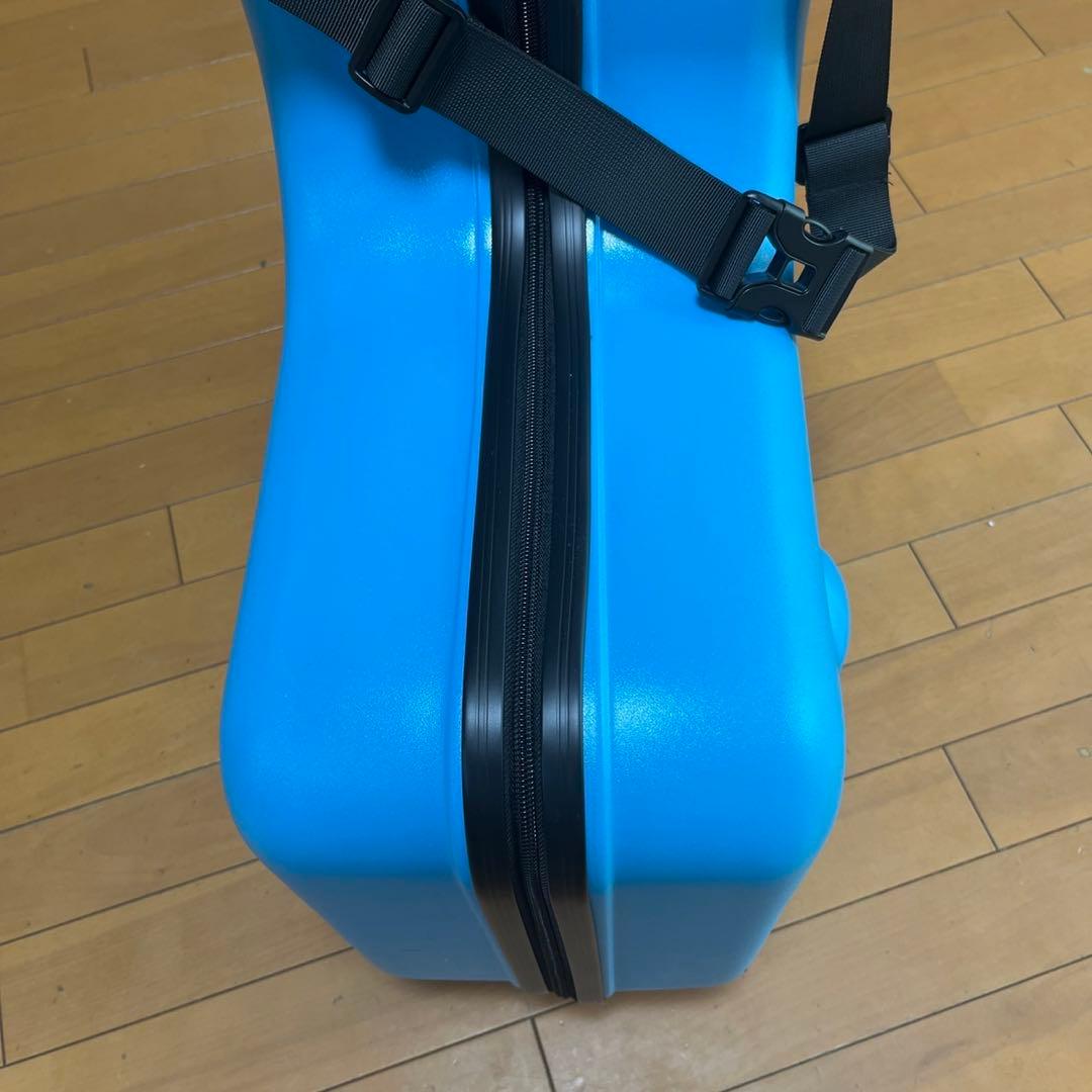 新品未使用　AO WEI LA 子供が乗れるキャリーケース　ブルー☆