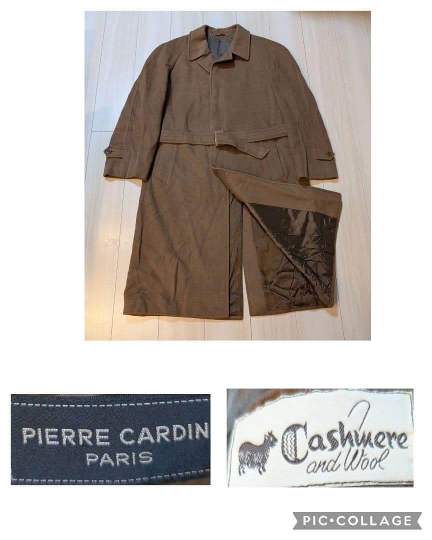 pierre cardin【ウール×カシミア】Balmacaan Coat