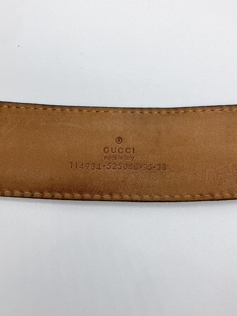 グッチ 114984 インターロッキングG グッチシマ レザー ベルト
