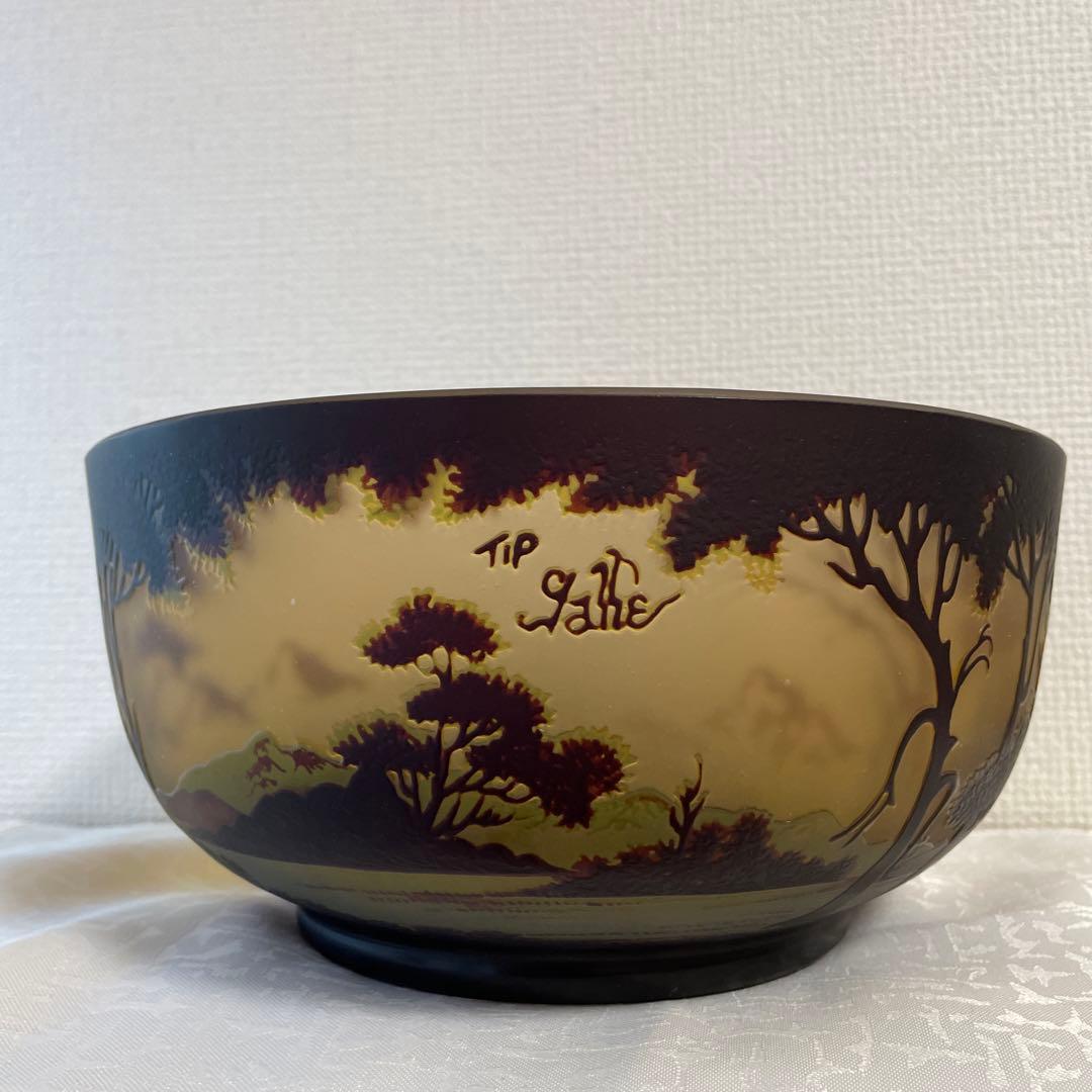 galle 椀 山と木のデザイン 直径約23cm