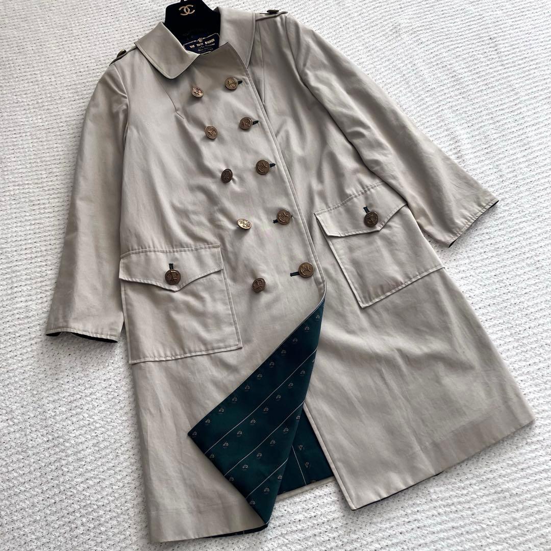 ジェーンマープル　希少　25周年記念リバーシブルトレンチコート　ダブルブレスト