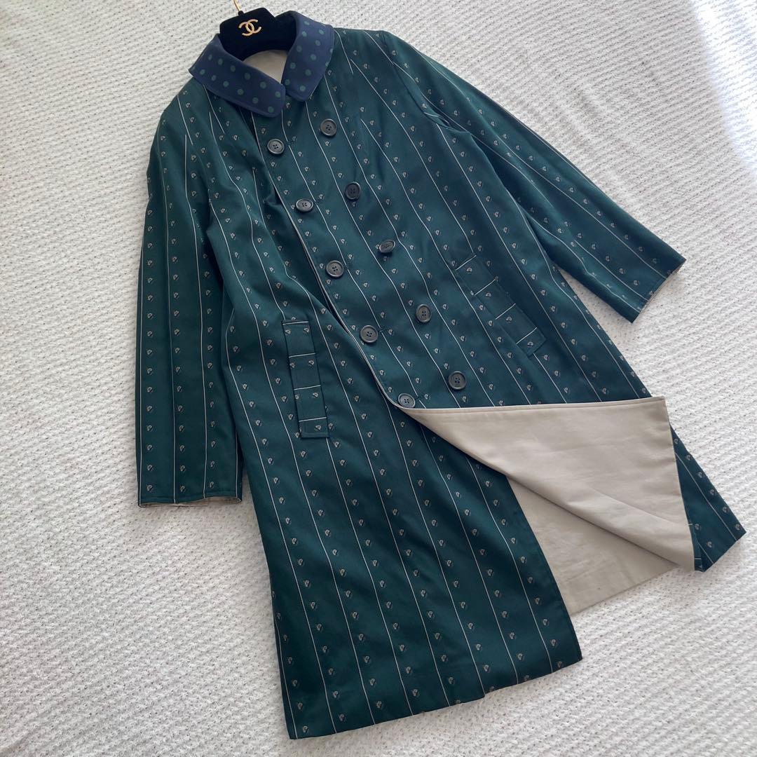 ジェーンマープル　希少　25周年記念リバーシブルトレンチコート　ダブルブレスト