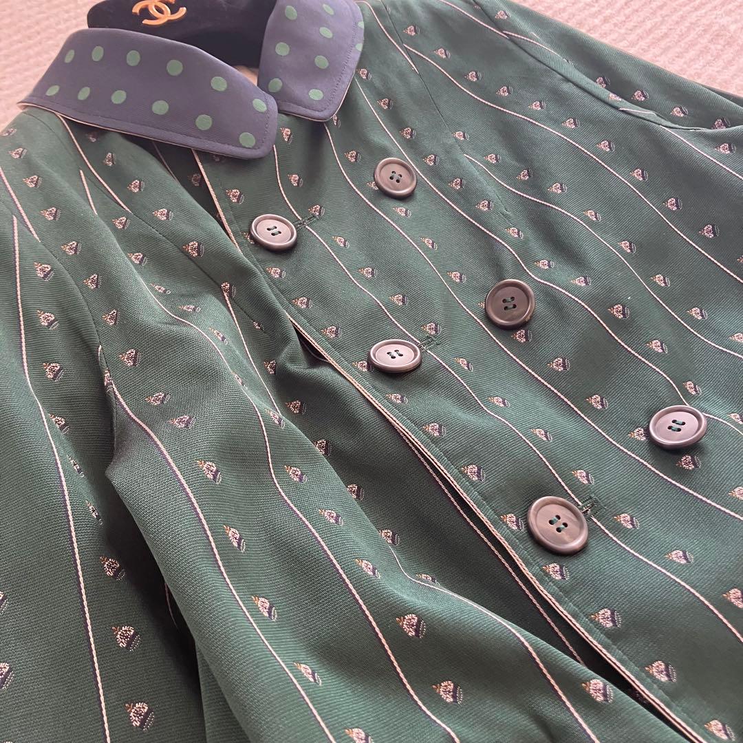 ジェーンマープル　希少　25周年記念リバーシブルトレンチコート　ダブルブレスト