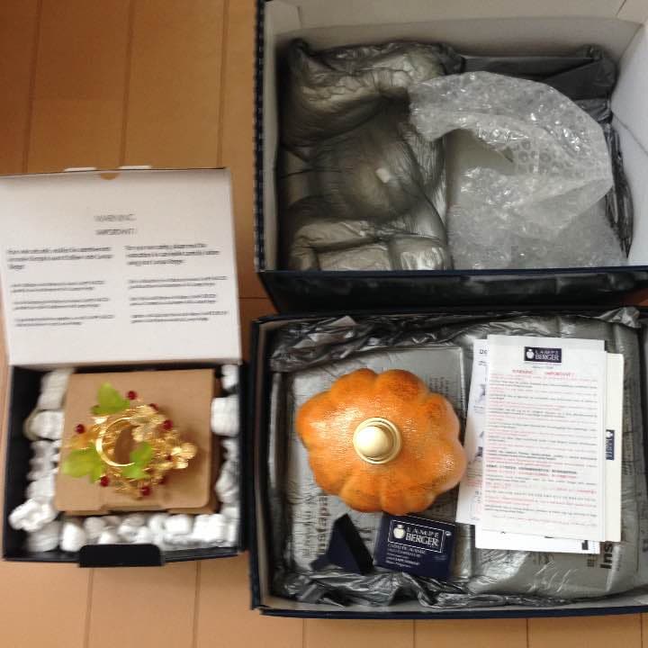 新品未使用 ランプベルジェ 金のカボチャ ランプ