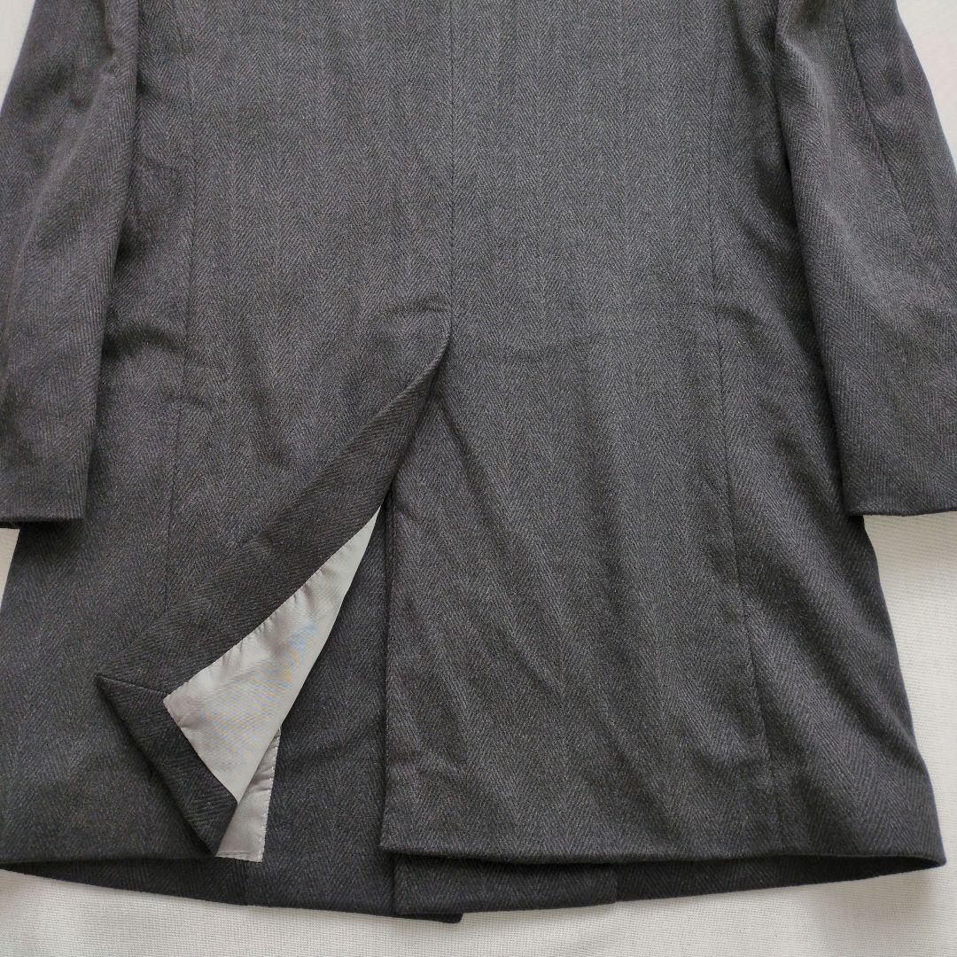 Mitsumine　カシミヤ100%　ステンカラーコート　ヘリンボーン　Mサイズ