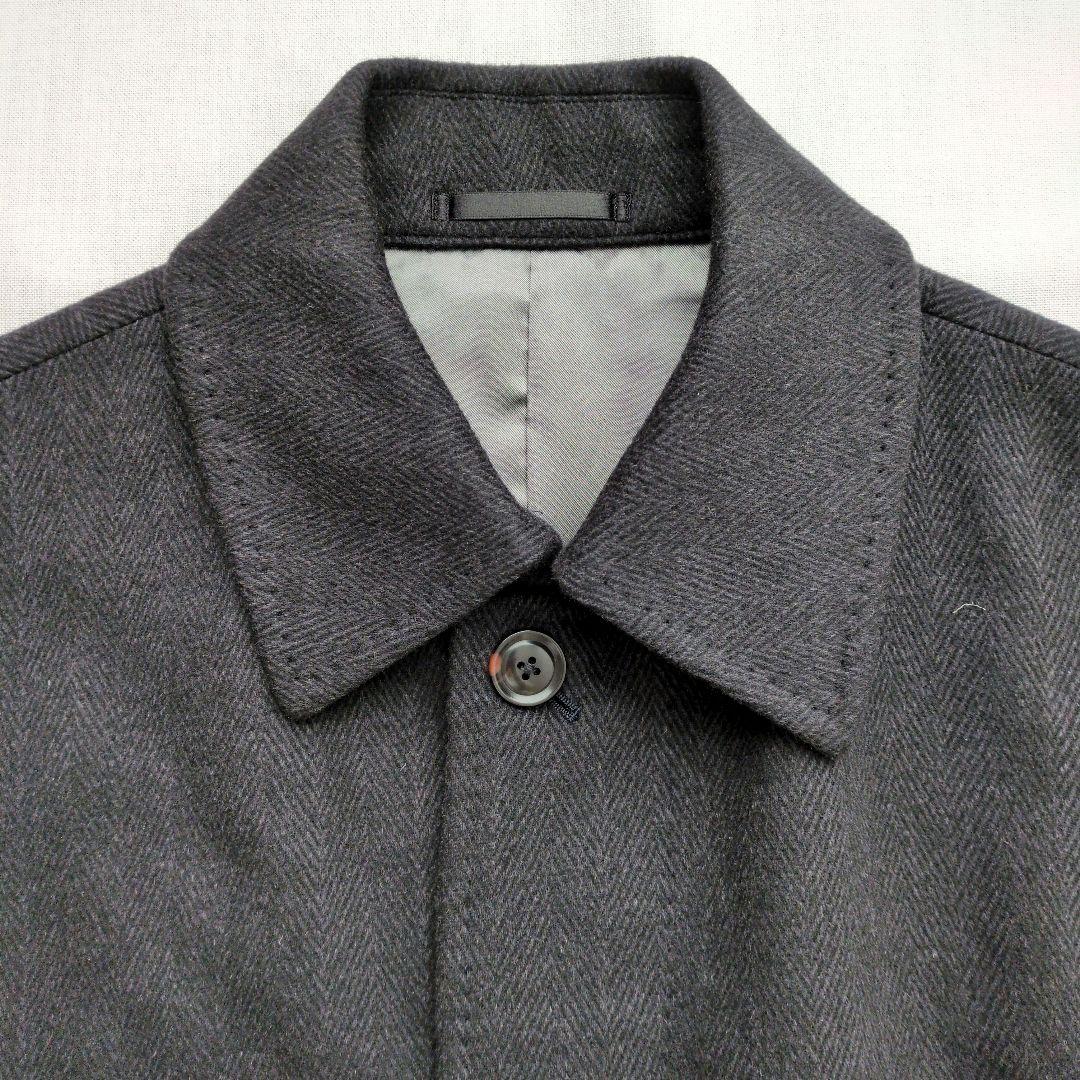Mitsumine　カシミヤ100%　ステンカラーコート　ヘリンボーン　Mサイズ