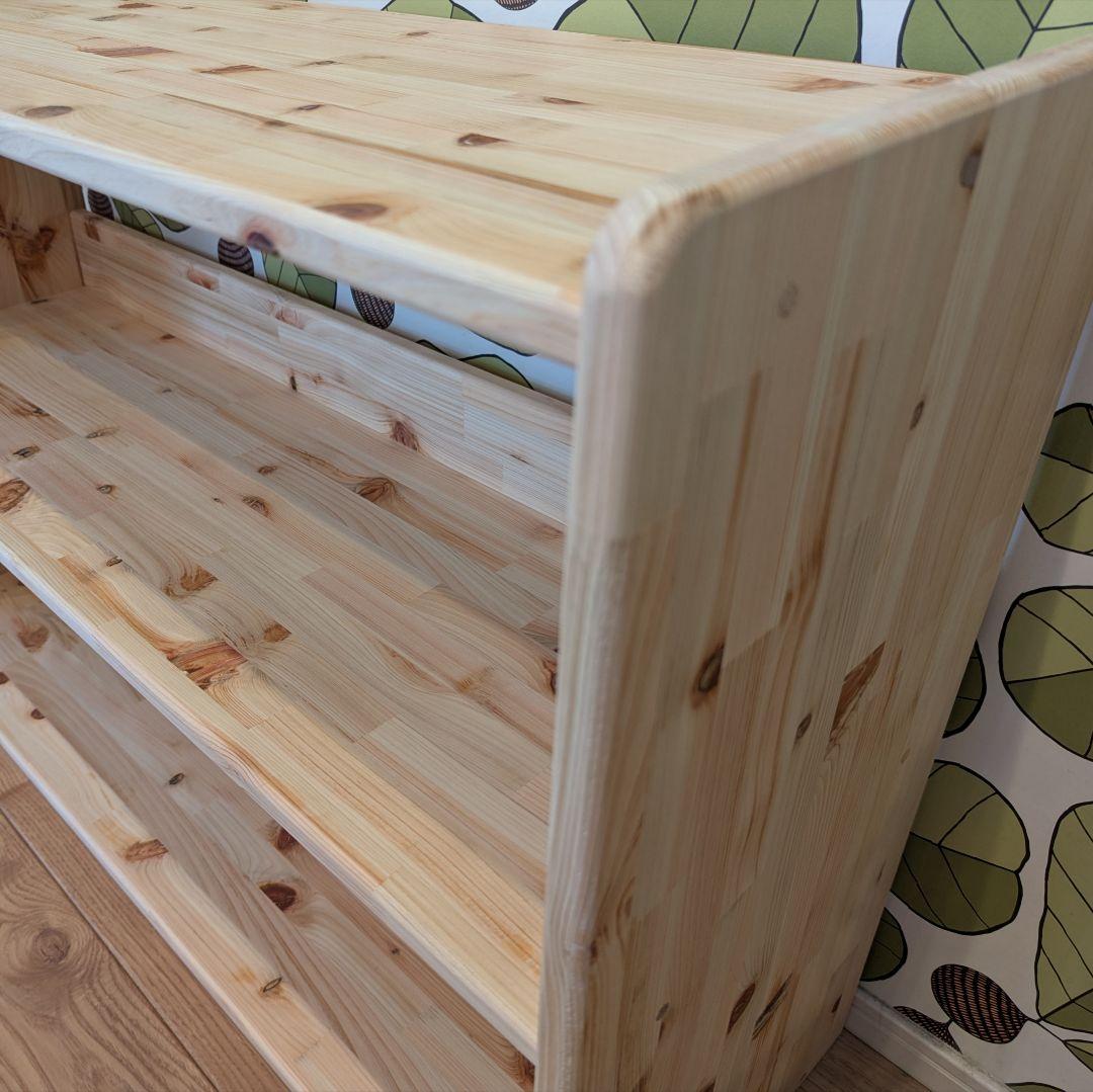 オープンシェルフ　木製棚　✨　檜　本棚　トロファスト　絵本棚　モンテッソーリ