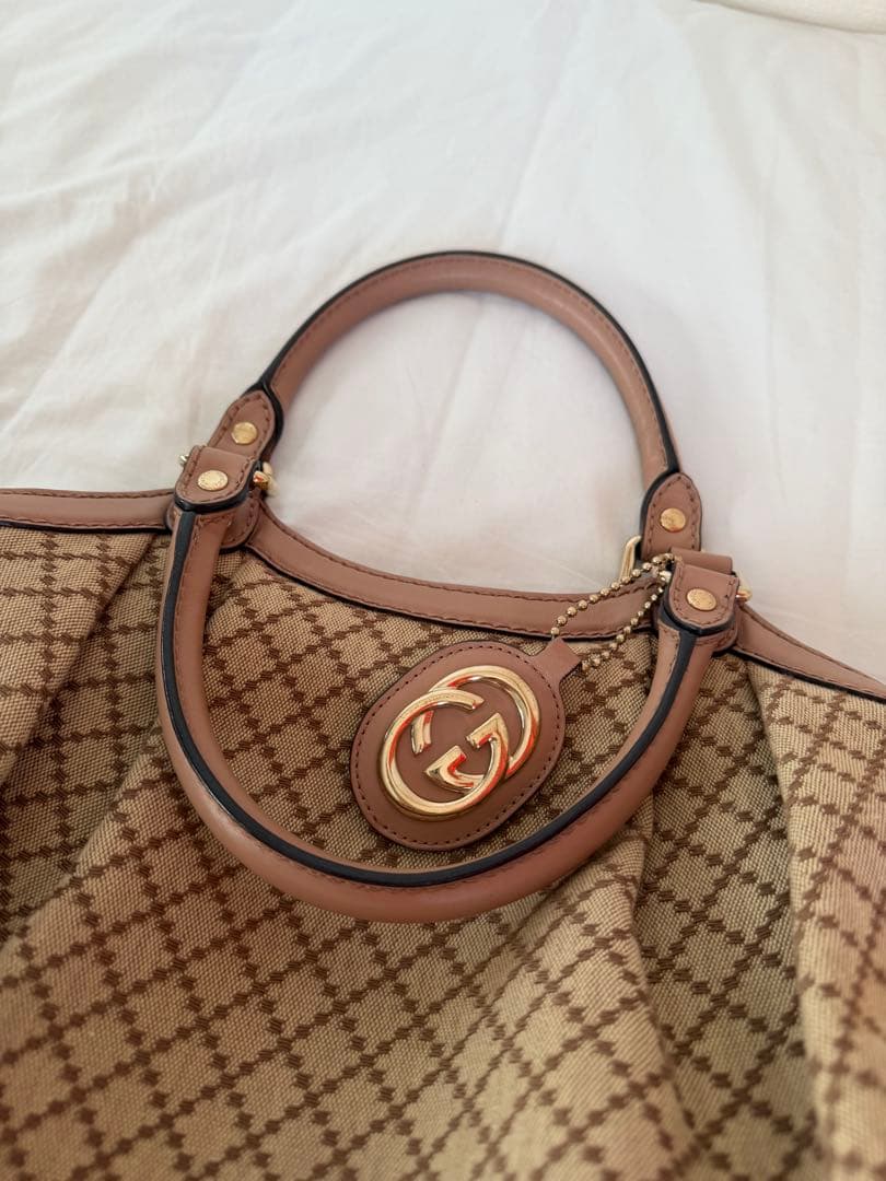 Gucci ダイヤモンドパターン トートバッグ