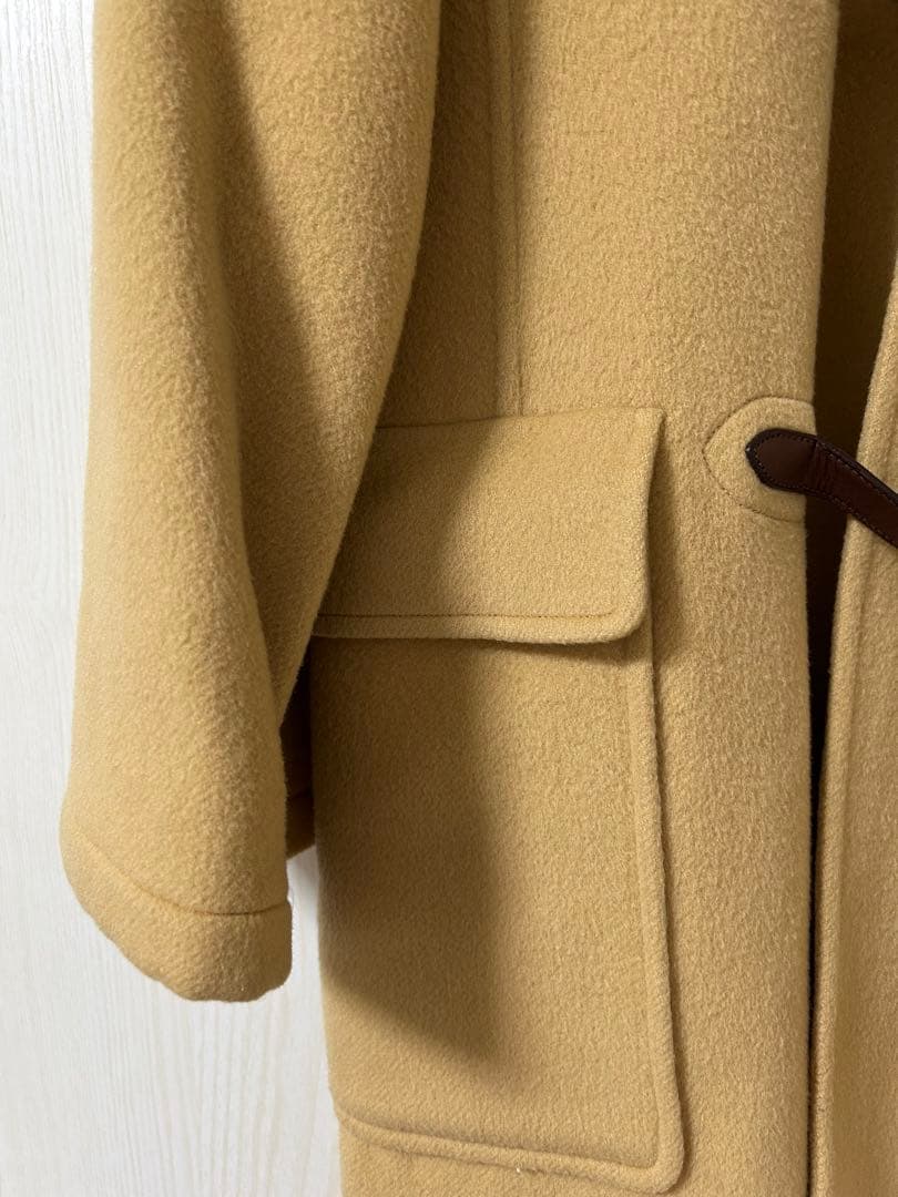 未使用級極美品　HERMES ケリー金具カシミヤダッフルコート 36キャメル