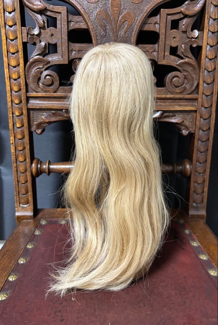 ビスクドールウイッグ　ブロンド　ロングヘアー　恋月姫　ホースヘアー