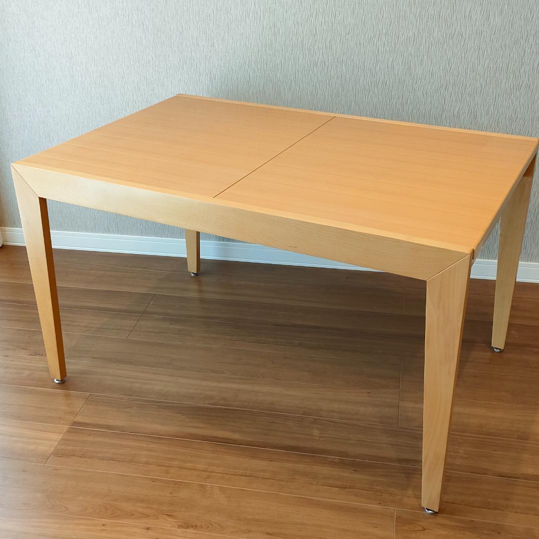 希少　天板回転式　ダイニングテーブル　エクステンションテーブル　ナチュラル