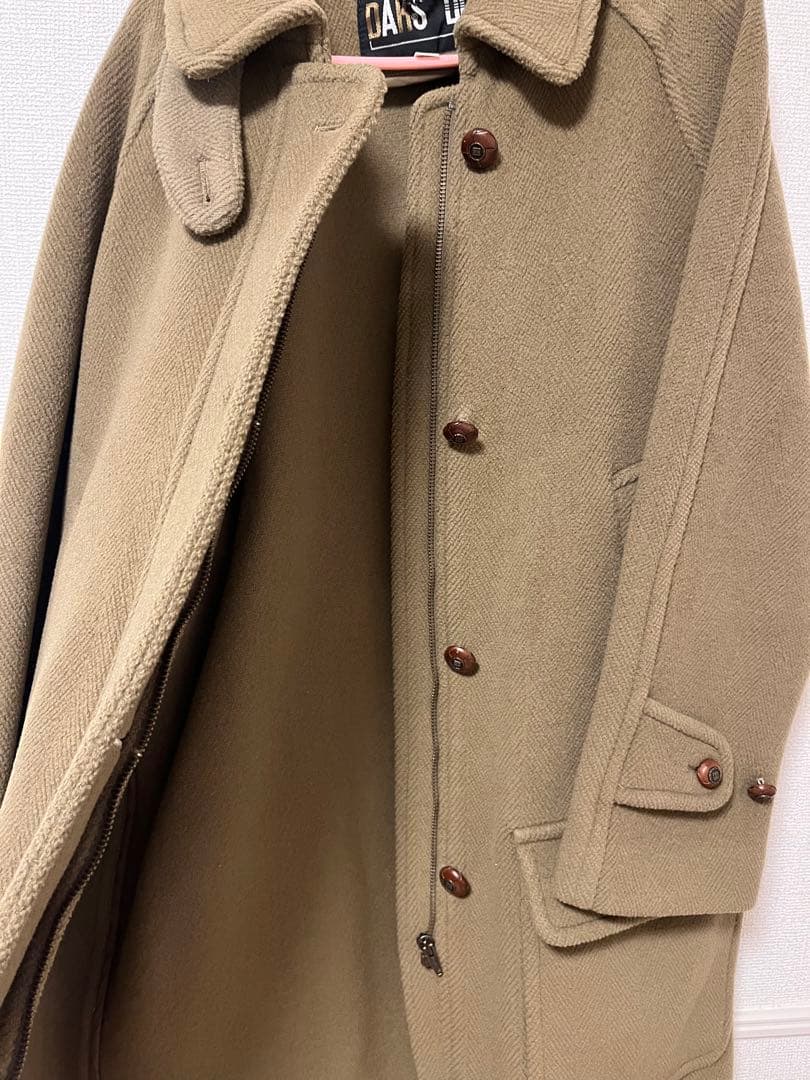 DAKS ロングコート　ビンテージ　オリーブ