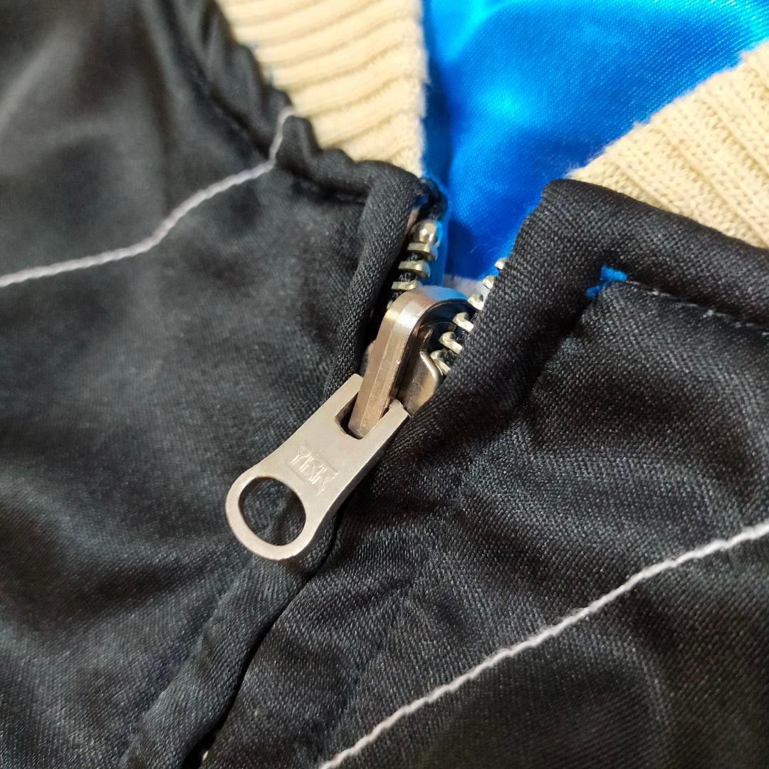 ちゃんノリ　90S　白虎×龍　日本地図　刺繍　リバーシブル　スカジャン