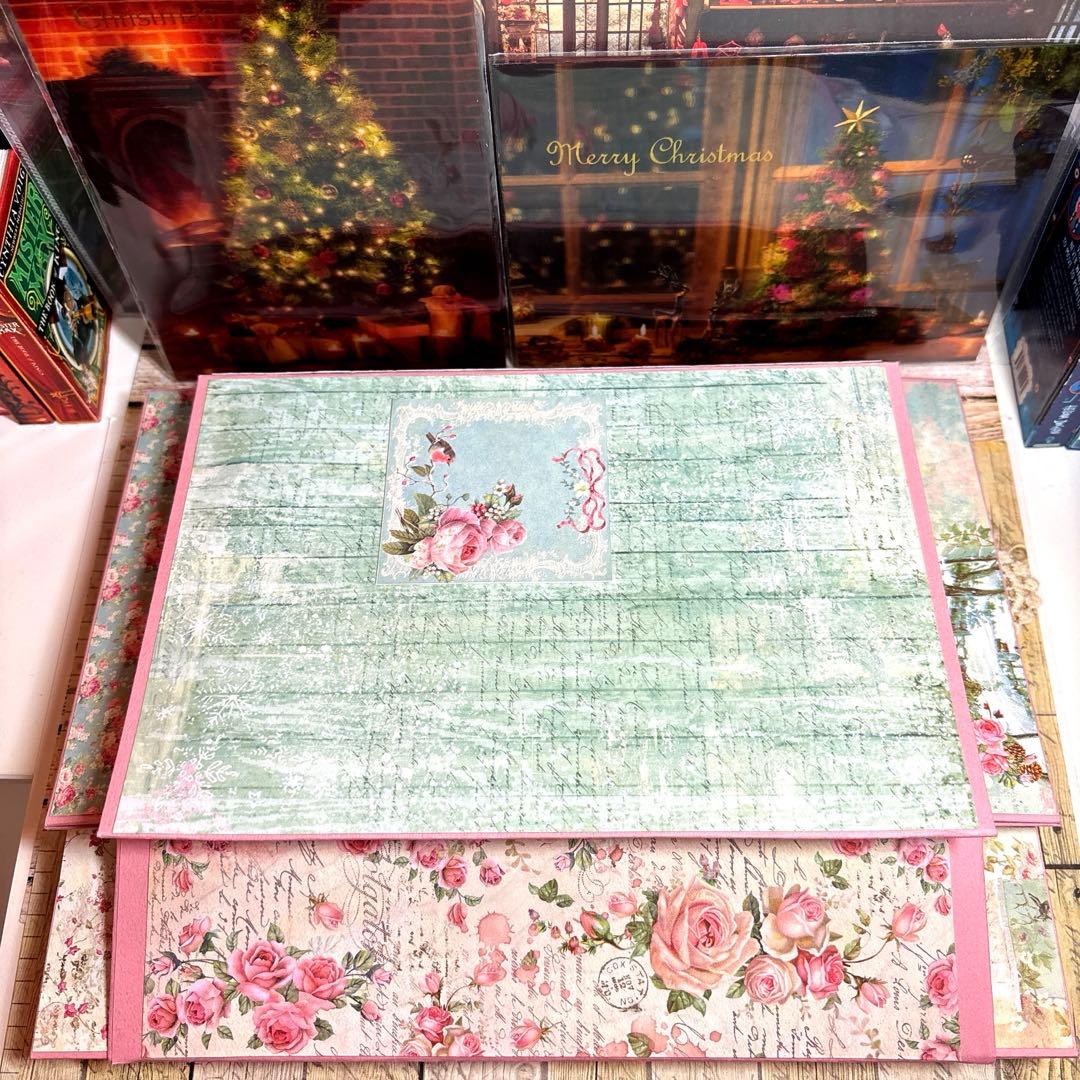 ４６７スタンペリア PINK CHRISTMASおすそ分けブック型収納ボックス