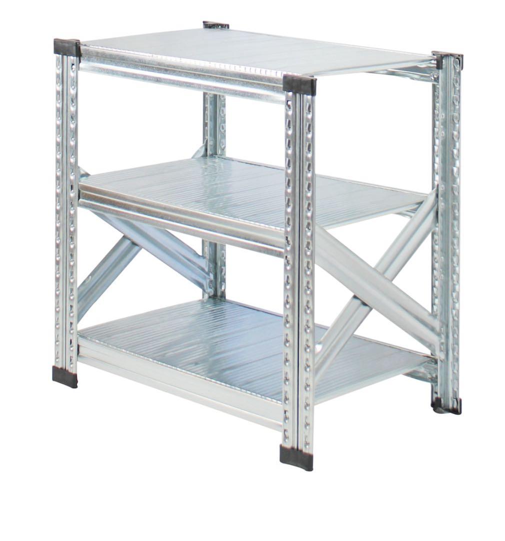 LSISTEM スチールシェルフ 幅67.7 奥行32 高さ65.3