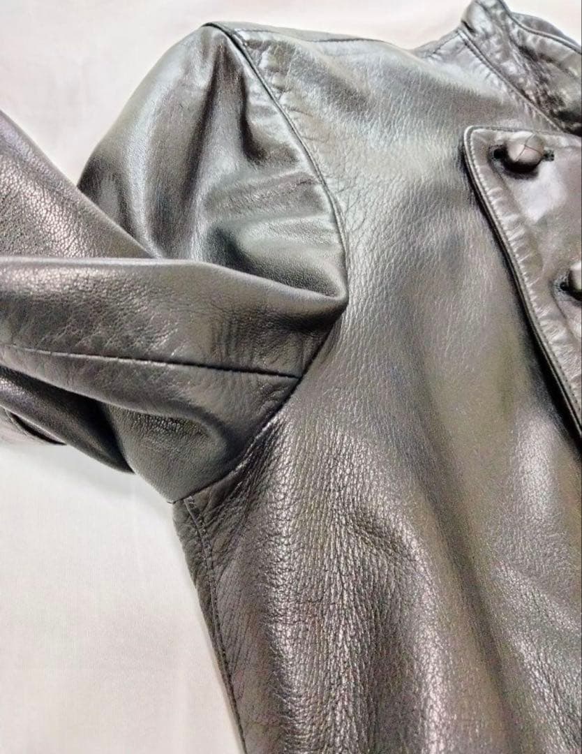 はーるおり　アニエスベー　レザージャケット　ナポレオンジャケット