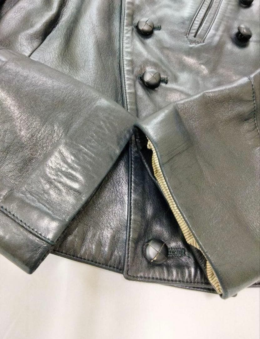 はーるおり　アニエスベー　レザージャケット　ナポレオンジャケット