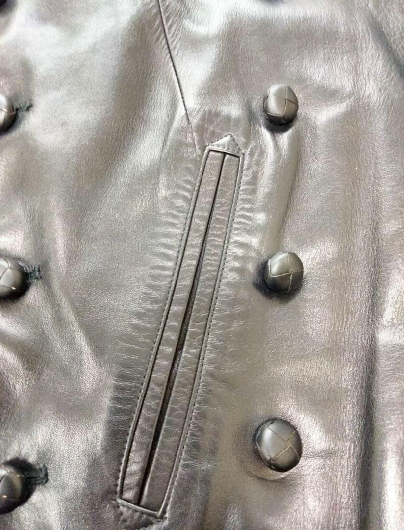 はーるおり　アニエスベー　レザージャケット　ナポレオンジャケット