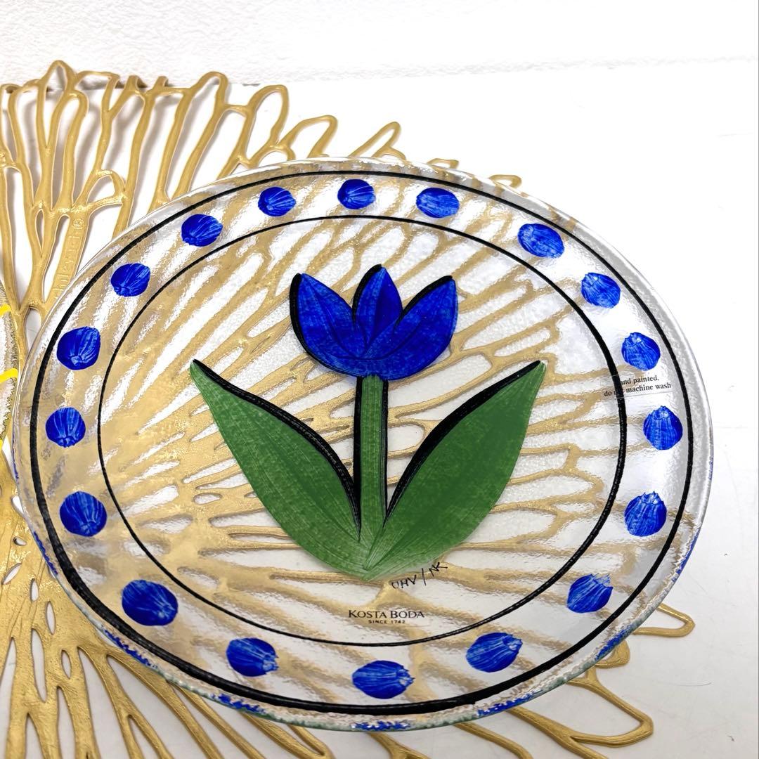 コスタボダ　ヴィンテージ　ハンドペイント　希少　２皿セット　海外にて購入