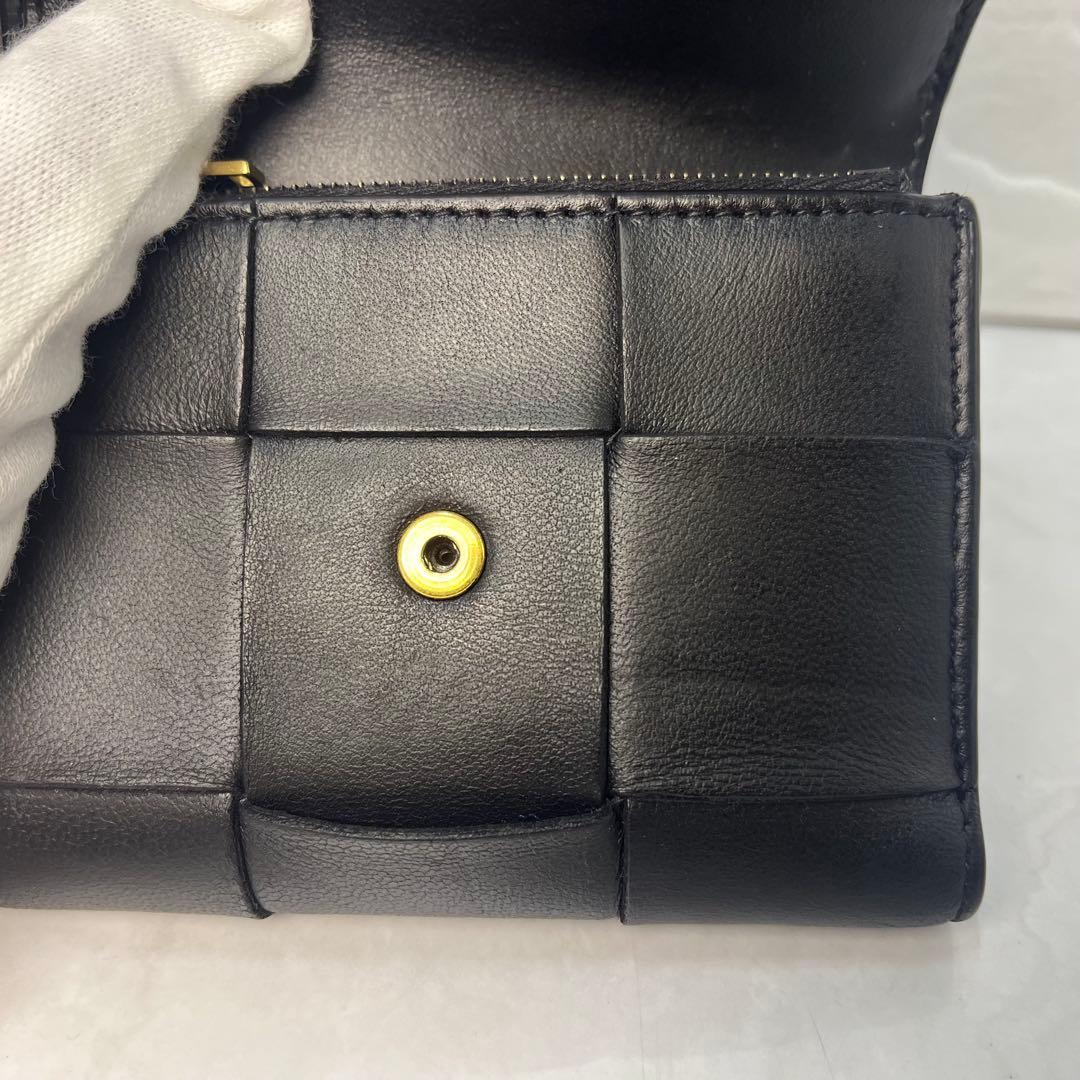 BOTTEGA VENETA 財布 ボッテガヴェネタ カセット三つ折り IC搭載