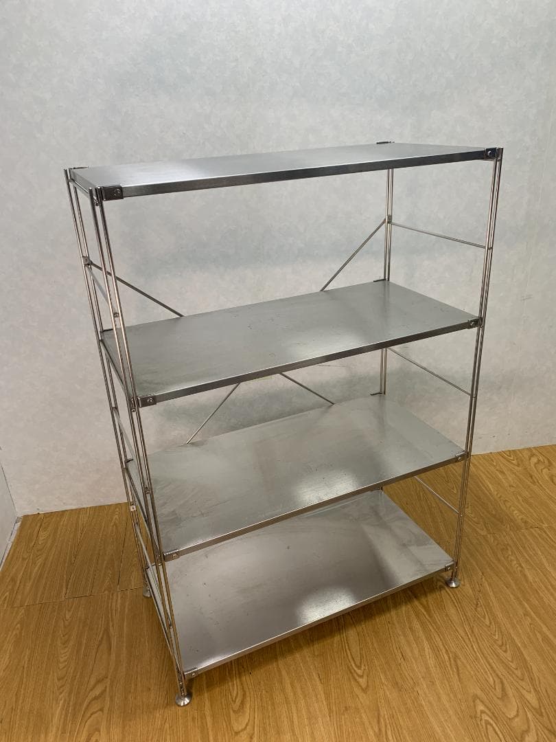 Y☆818 無印良品 ステンレスユニットシェルフ ステンレス棚セット ワイド 中