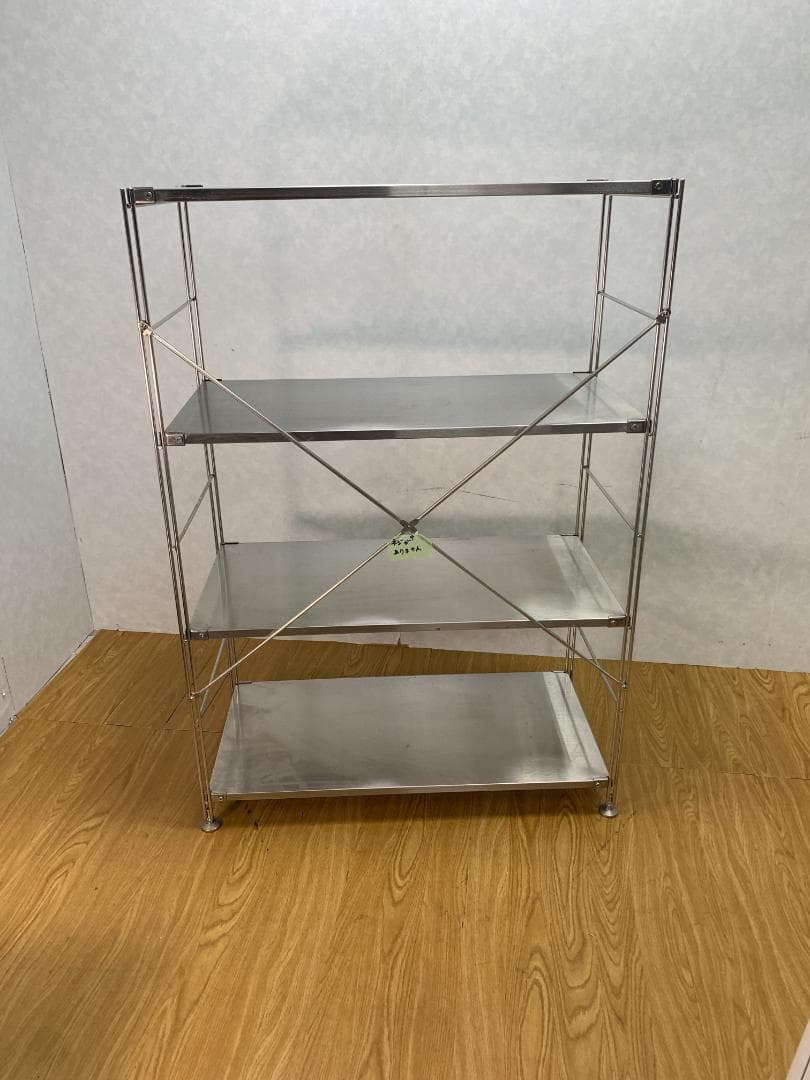 Y☆818 無印良品 ステンレスユニットシェルフ ステンレス棚セット ワイド 中