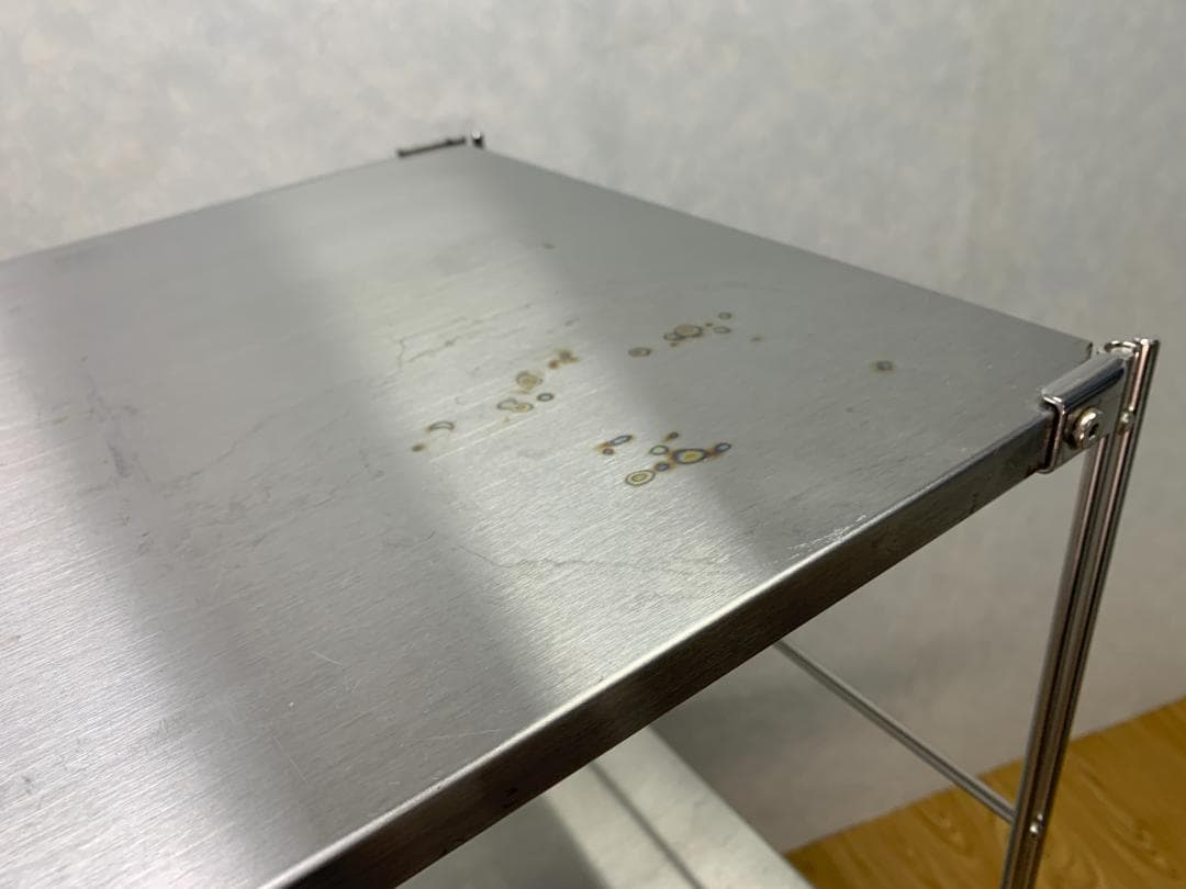 Y☆818 無印良品 ステンレスユニットシェルフ ステンレス棚セット ワイド 中