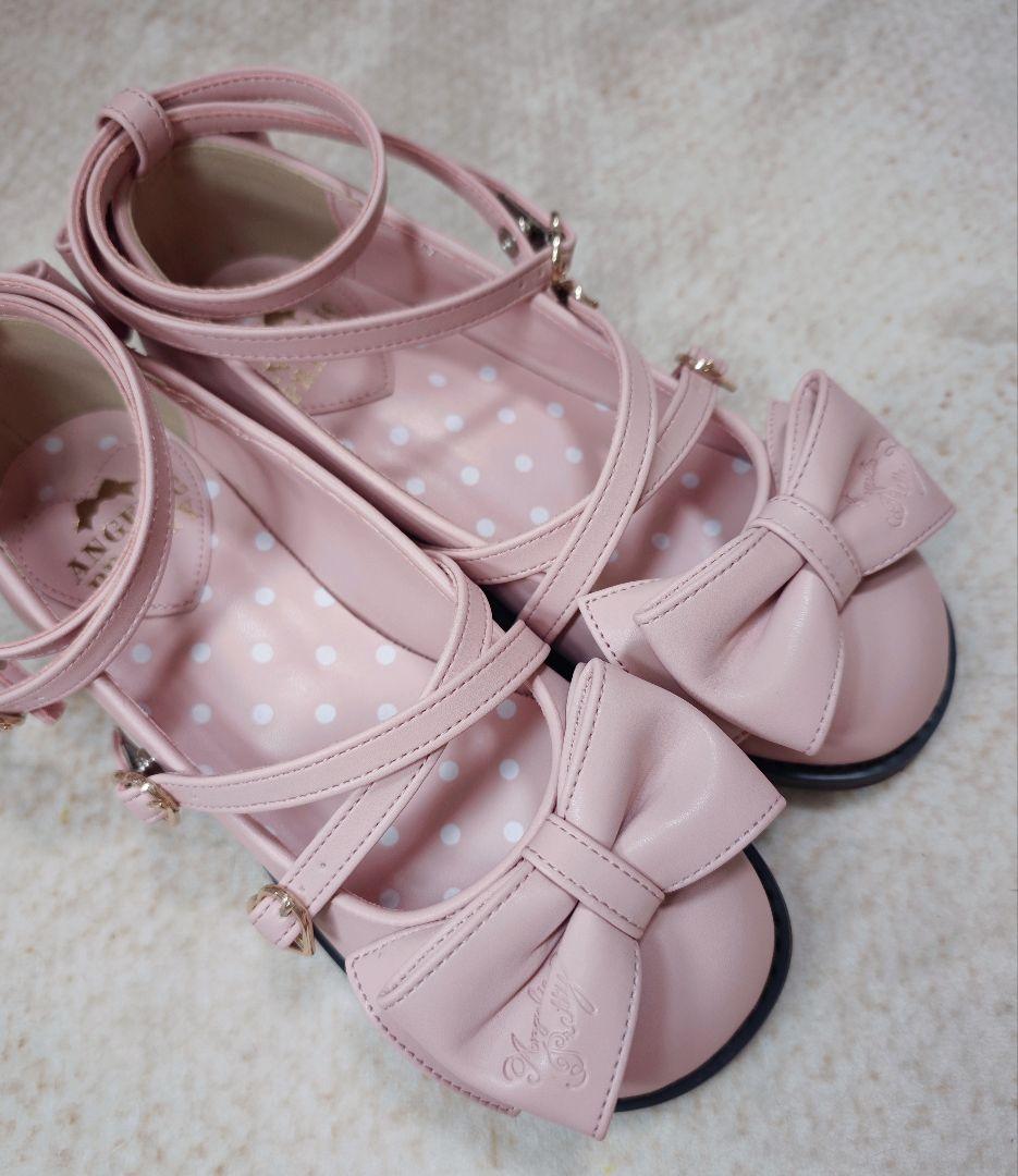 Angelic Pretty Tea Party シューズ ピンク S アンプリ
