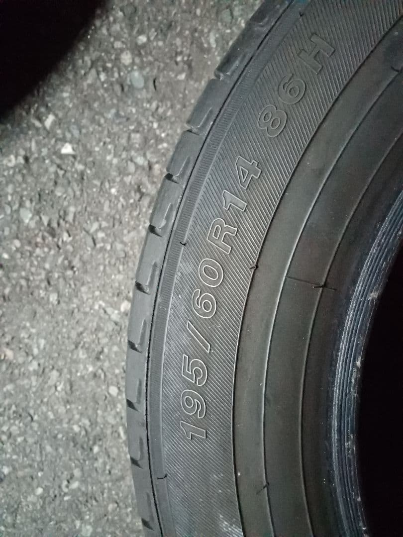 バニラバー195/60R14 2本 9分山　ヨコハマ　エコス　国産