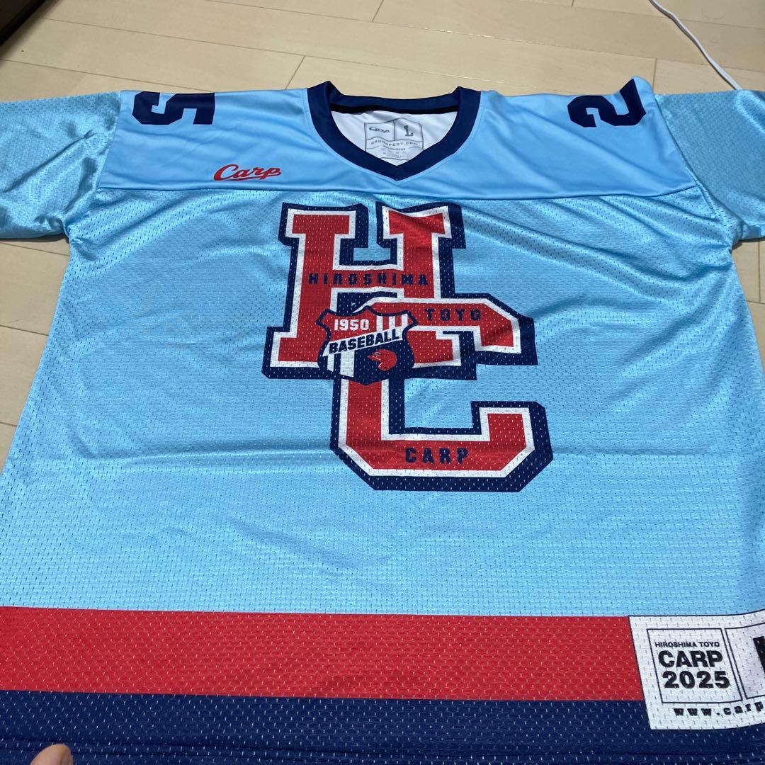 広島カープ アメフトユニフォーム L 25 新井貴浩