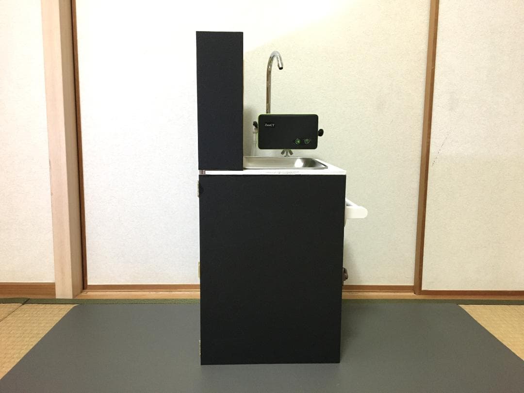 車中泊用ミニシンク、ギャレー4L（ウォーターポンプは付属しません）ブラック