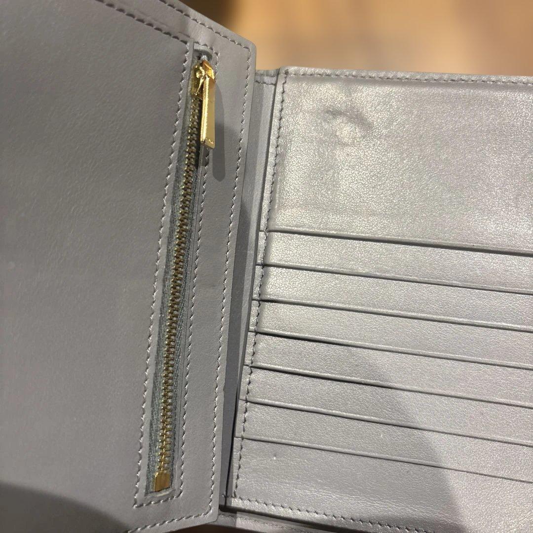 美品　CELINE グレー 二つ折り財布